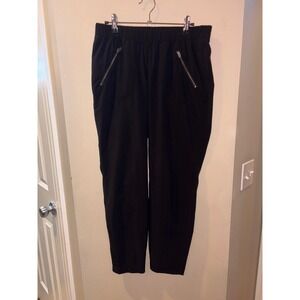 Athleta Black Tapered Leg Zip Pocket Performance Pants Womens Size 8 Activewear